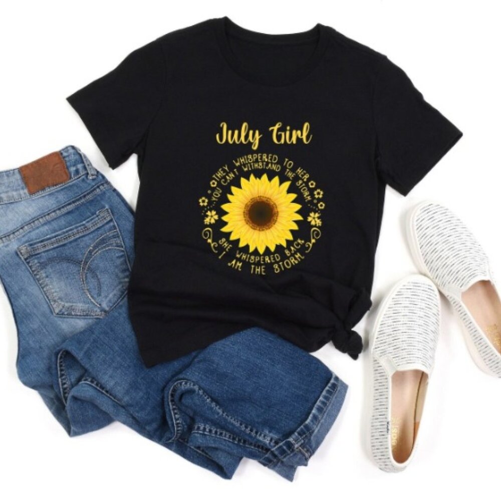 July Girl Shirt July Birthday Tee Gift For Birthday Girl July Birthday Gift